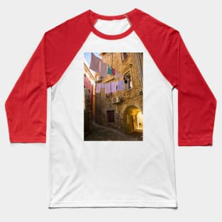 Street in Piran, Slovenia Baseball T-Shirt